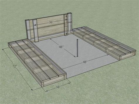 backyard horseshoe pit dimensions